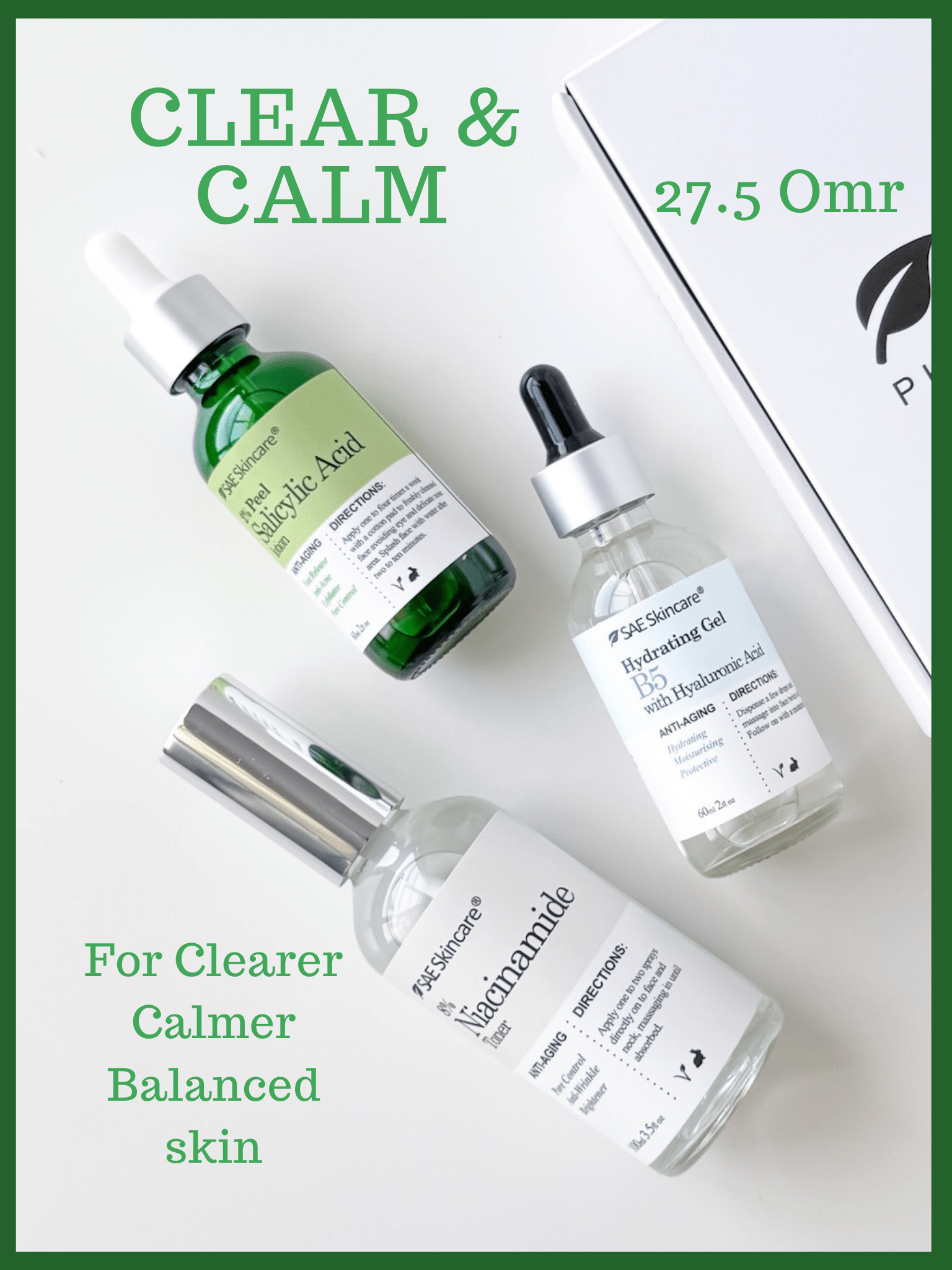 CLEAN & CLEAR SET - SAE SKINCARE