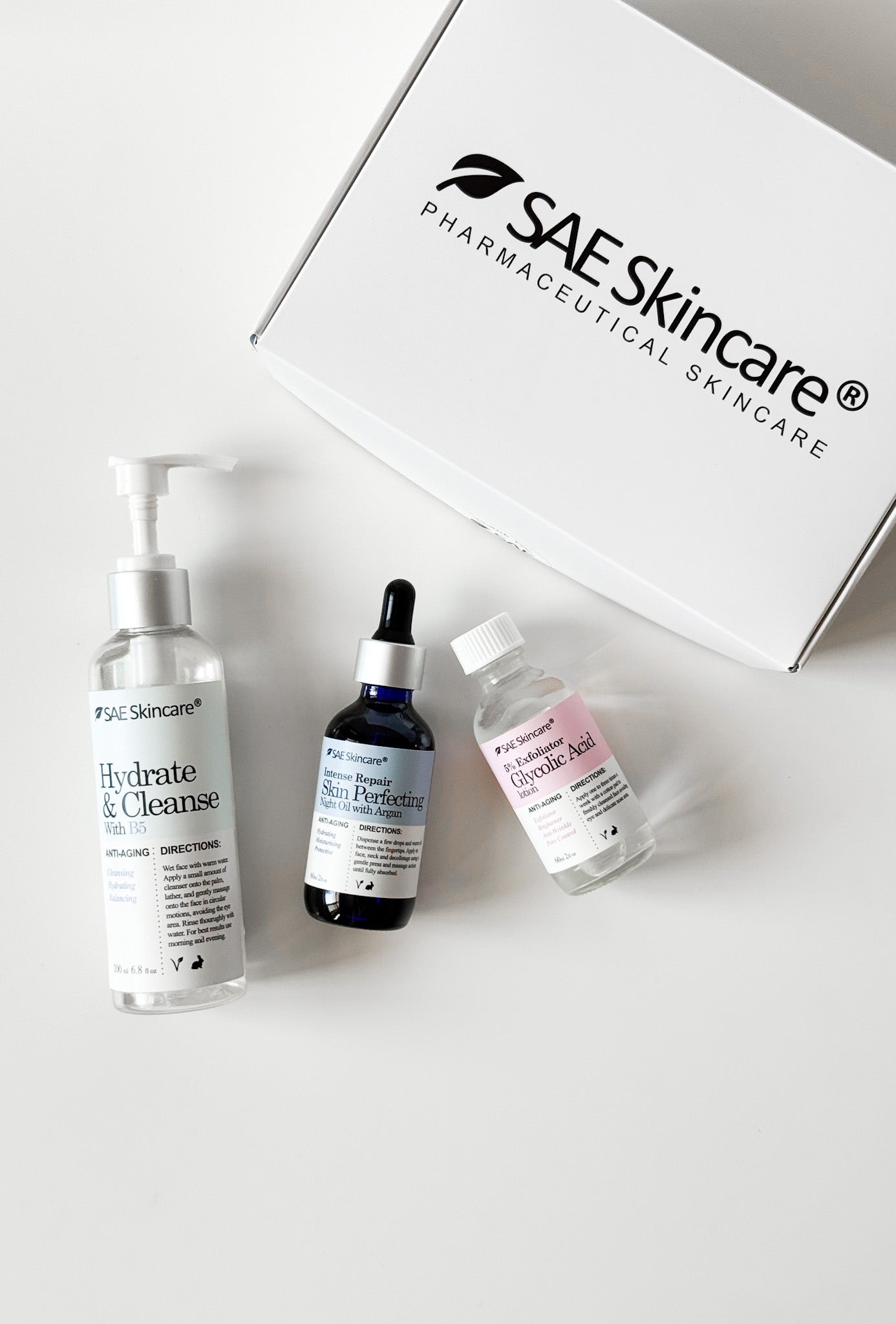 Cleanse and Exfoliate Combination Set - SAE SKINCARE