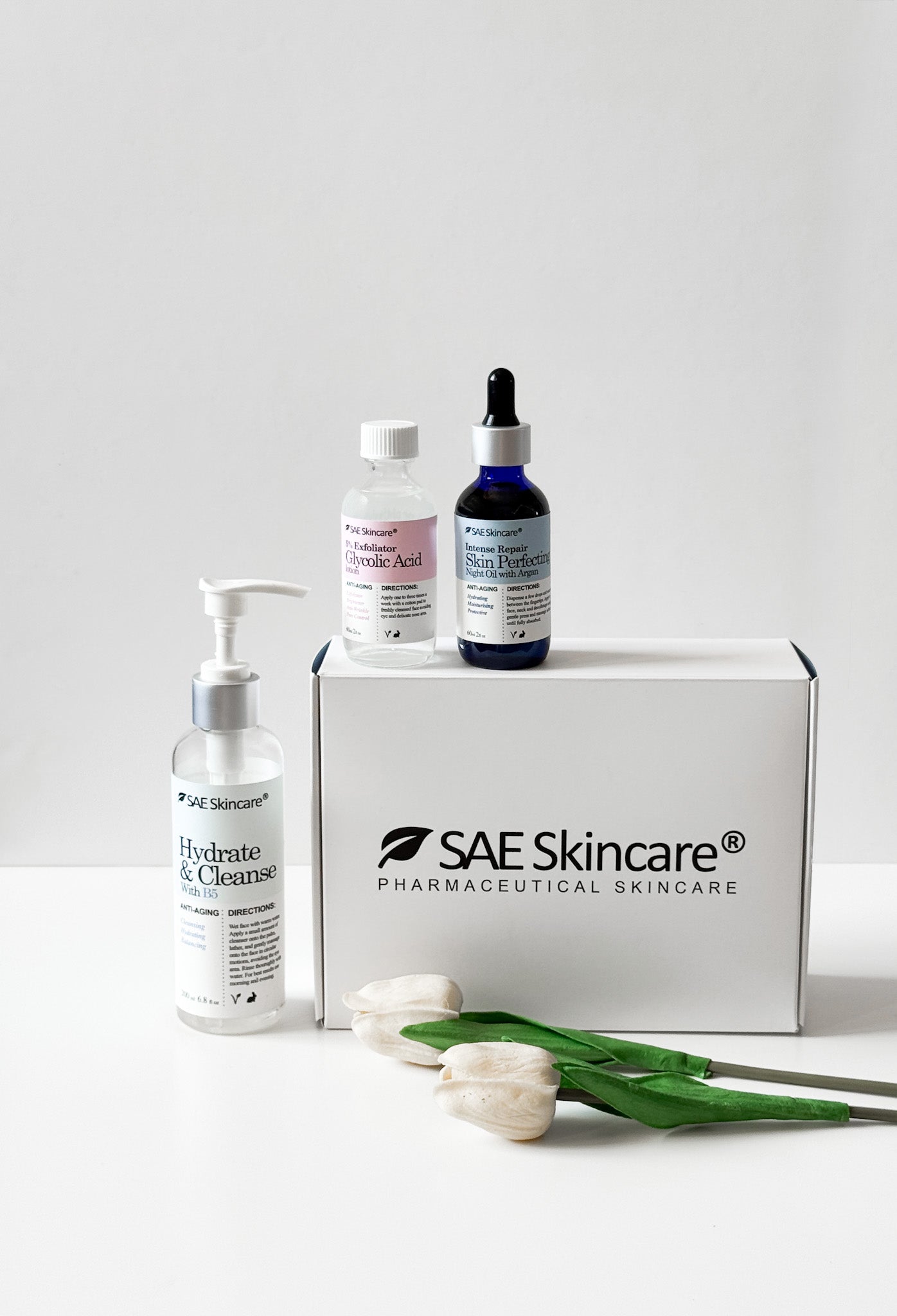 Cleanse and Exfoliate Combination Set - SAE SKINCARE