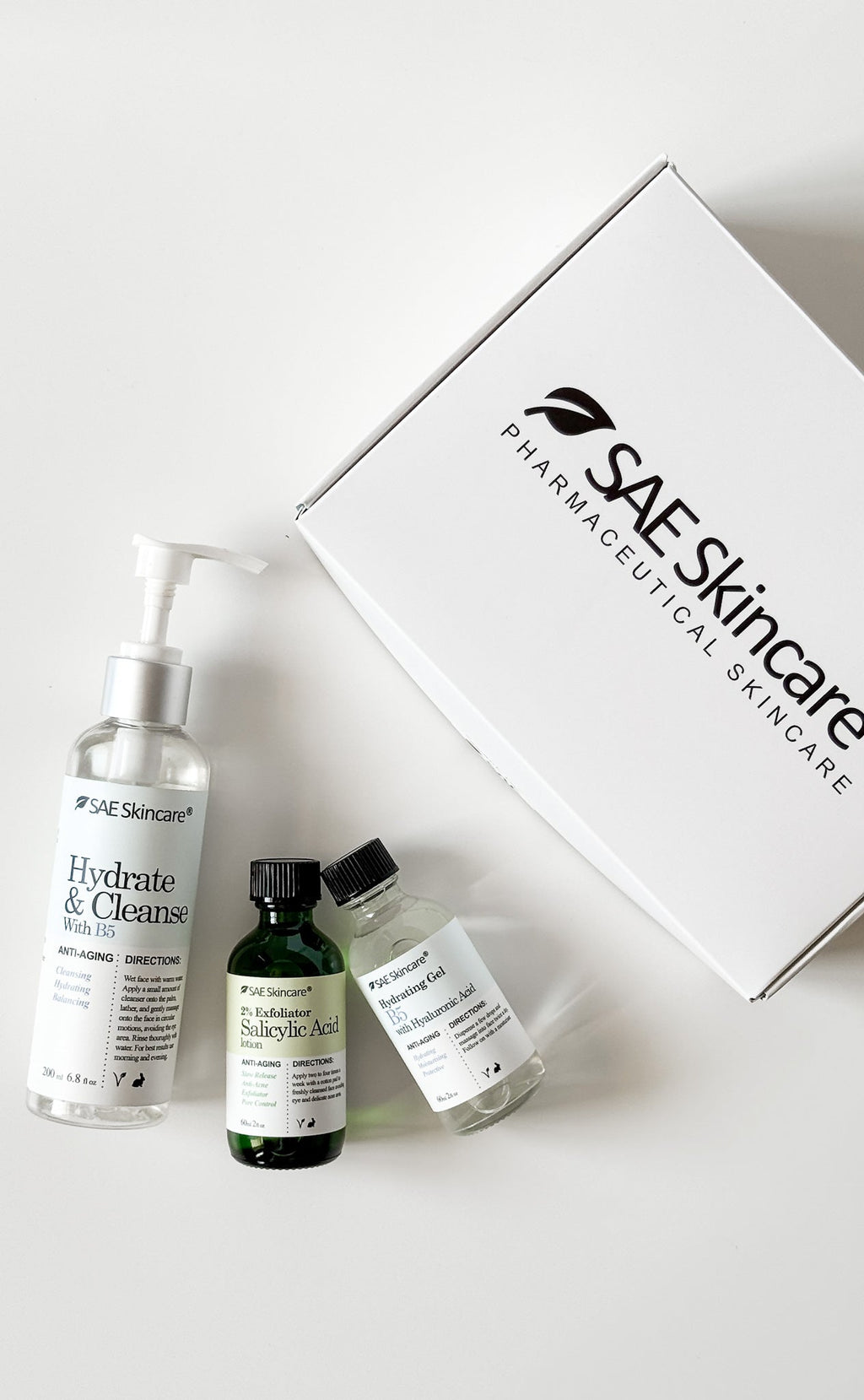 Cleanse and Exfoliate Oil - Prone Set - SAE SKINCARE